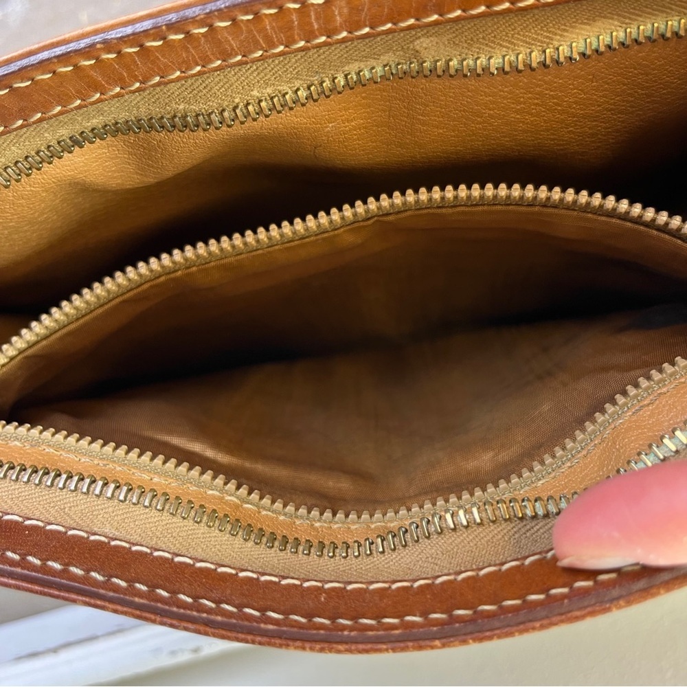Vintage Celine Macadam Wristlet Zip Clutch Brown Retro Pouch Old Money Quiet Lux - Picture 12 of 16
